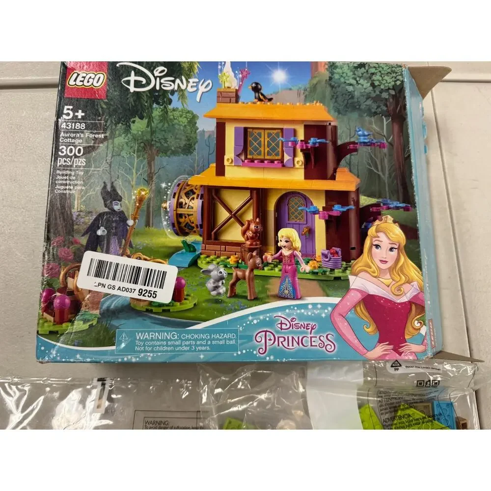 LEGO 43188 Disney Princess: Aurora's Forest Cottage 300pcs New Open Box